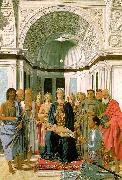 Piero della Francesca Madonna and Child with Saints oil on canvas